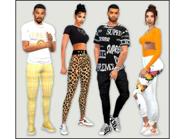 Alpha Summer Clothing 21 recolors - The Sims 4 Custom Content