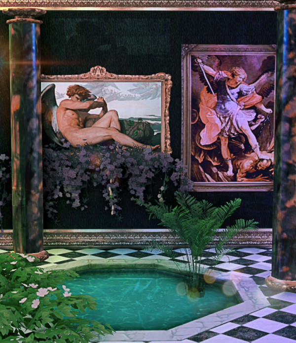 Alpha Fake Church Deco by simsfinds - The Sims 4 Custom Content