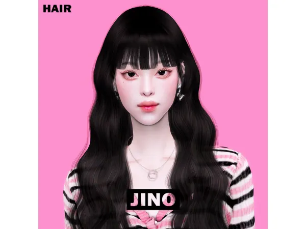 Alpha [JINO] HAIR 06 by simsfinds - The Sims 4 Custom Content