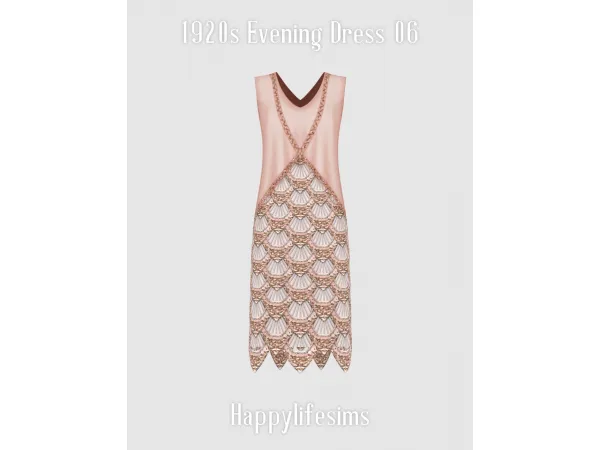 Mix [Lonelyboy] 1920s Party Fashion Set 01 - The Sims 4 Custom Content