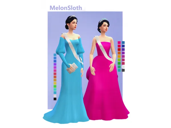 Maxis Match Nobel evening gowns - The Sims 4 Custom Content