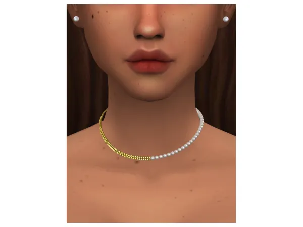 Maxis Match Nadine Choker The Simmer by Aladdin - The Sims 4 Custom Content