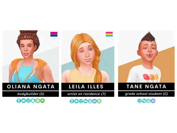 Maxis Match The Ngata Family Sims 4 Townie Makeover (nomorebadtownies) by Tova - The Sims 4 Custom Content