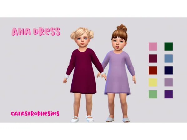 Maxis Match The Ana Dress - The Sims 4 Custom Content