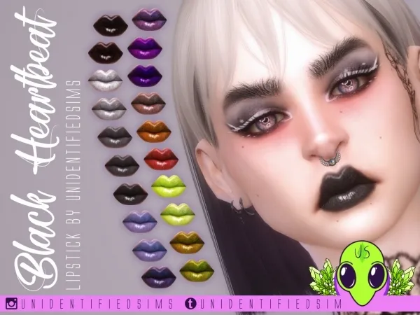 Black Heartbeat Lippy