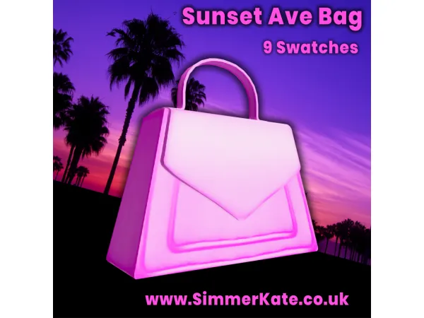 Alpha Sunset Ave Bag - The Sims 4 Custom Content