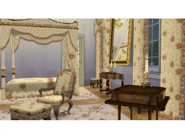 Alpha Petit Trianon queens bedroom - The Sims 4 Custom Content
