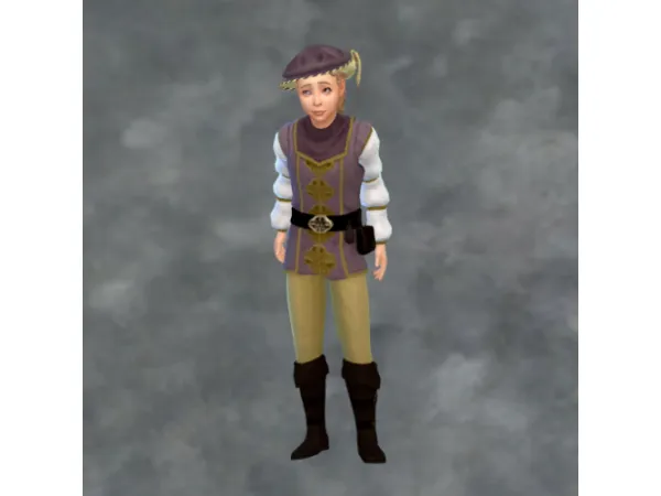 Maxis Match TSM Noble Puffy Sleeves Outfit for boys - The Sims 4 Custom Content