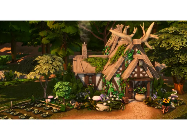 Maxis Match Off The Grid Herbalists Forest Home No - The Sims 4 Custom Content