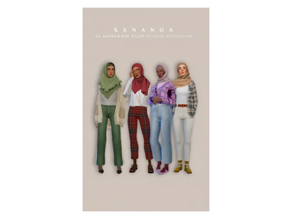 Maxis Match 4 HIJABS RECOLOR - The Sims 4 Custom Content