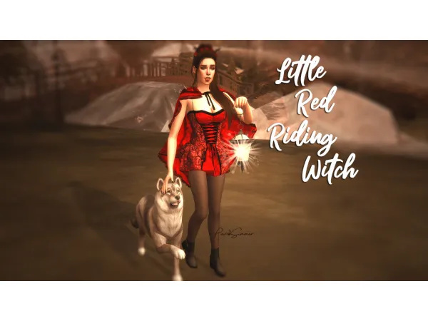 Maxis Match Little Red Riding Witch - The Sims 4 Custom Content