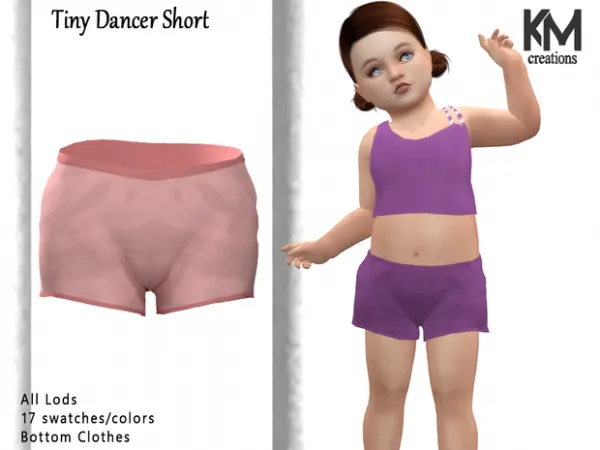 Alpha [KM] Tiny Dancer Short - The Sims 4 Custom Content
