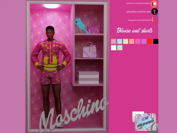 Alpha Barbie x Moschino - The Sims 4 Custom Content