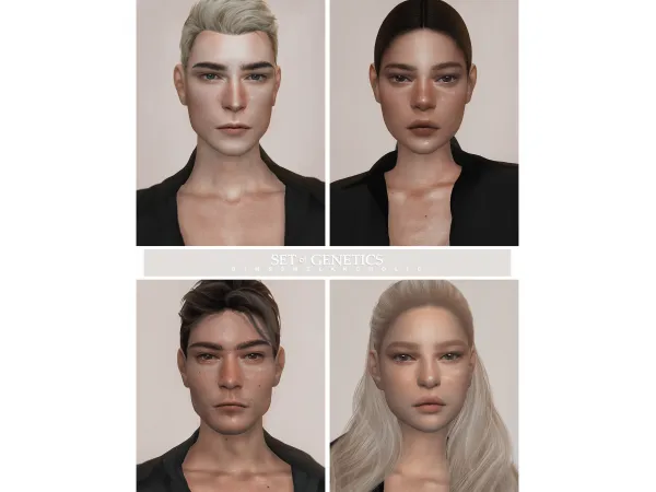 Alpha set of genetics by sims3melancholic - The Sims 4 Custom Content