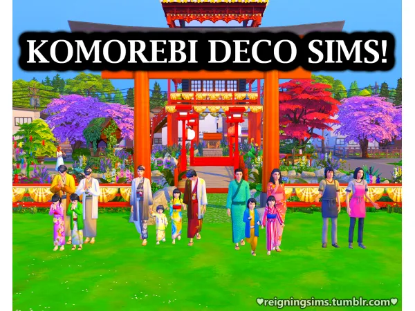 Maxis Match Komorebi Deco Sims by Reigningsims - The Sims 4 Custom Content