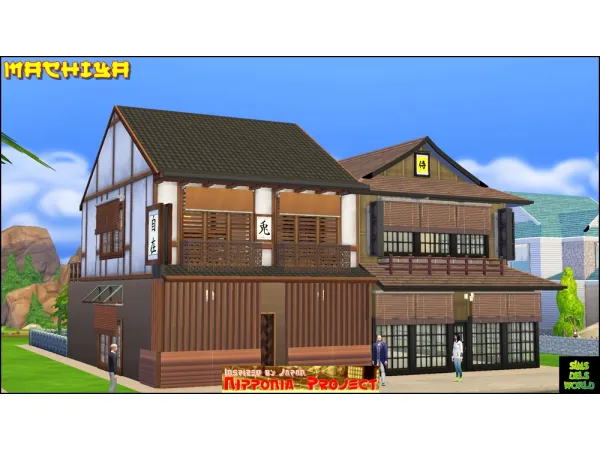 Maxis Match Nipponia 町屋 Machiya 町屋 - The Sims 4 Custom Content