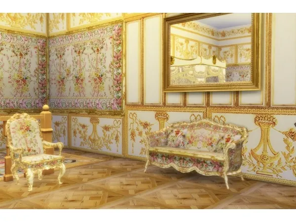 Alpha Versailles Queens bedchamber - The Sims 4 Custom Content