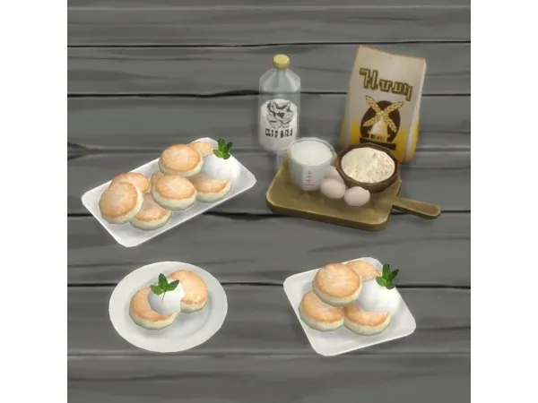 Maxis Match Japanese Soufflé Pancakes - The Sims 4 Custom Content