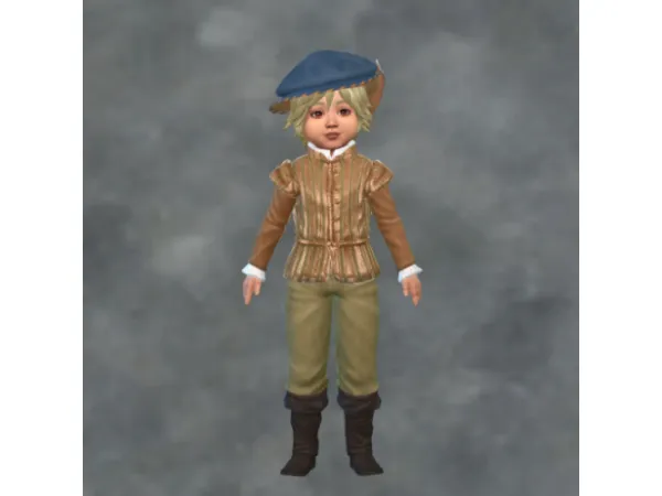 Maxis Match TSM Aris Doublet Sword for little boys - The Sims 4 Custom Content