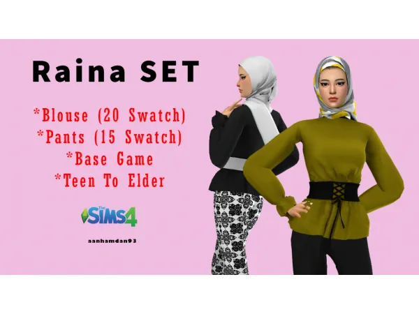 Alpha Raina SET - The Sims 4 Custom Content