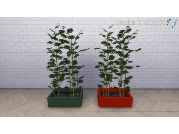 Alpha POTTED MODERN ASIAN BAMBOO - The Sims 4 Custom Content