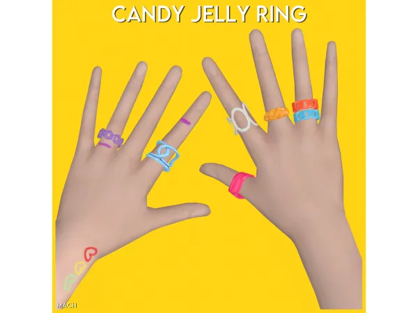Mix [mach] Candy Jelly Ring - The Sims 4 Custom Content