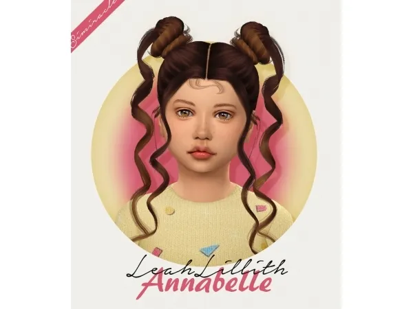 Alpha LeahLillith Annabelle Kids Version - The Sims 4 Custom Content