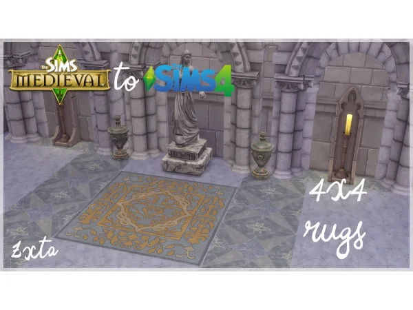Maxis Match TSM to 4x4 Rugs by Zx_Ta - The Sims 4 Custom Content