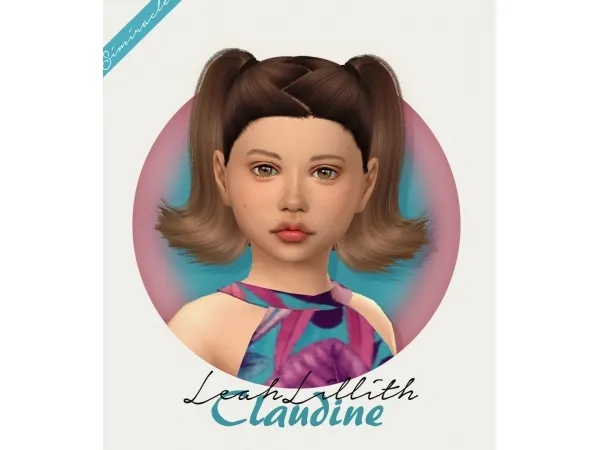 Alpha LeahLillith Claudine Kids Version - The Sims 4 Custom Content