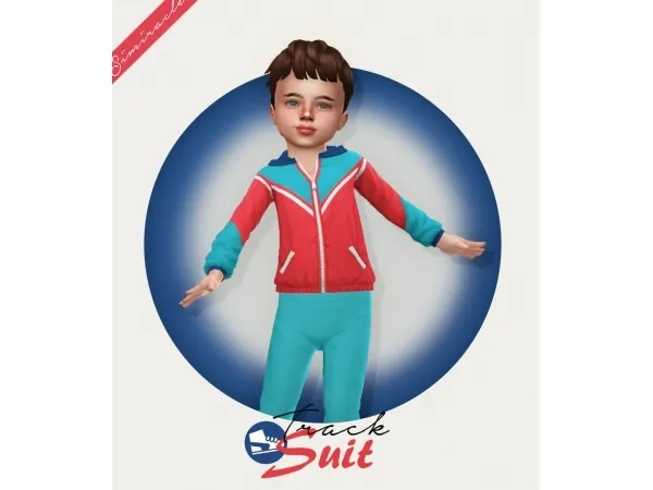 Maxis Match Track Suit Toddler Version - The Sims 4 Custom Content