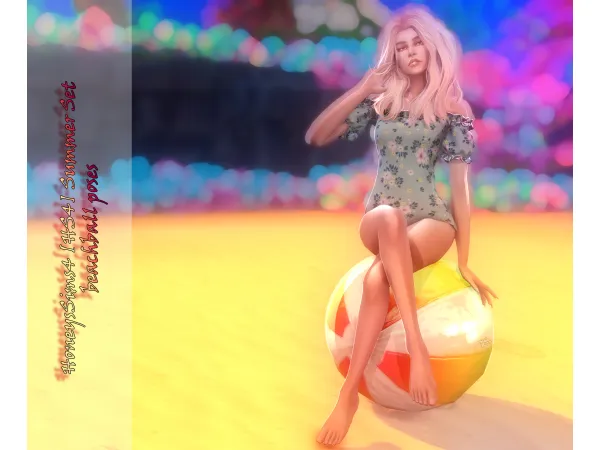 Alpha Summer loving collaboration Mochadonuts x DAISYPIXELS x HoneysSims4 by simsfinds - The Sims 4 Custom Content