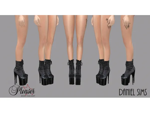 Alpha Lady Gaga in Pleaser Shoes - The Sims 4 Custom Content