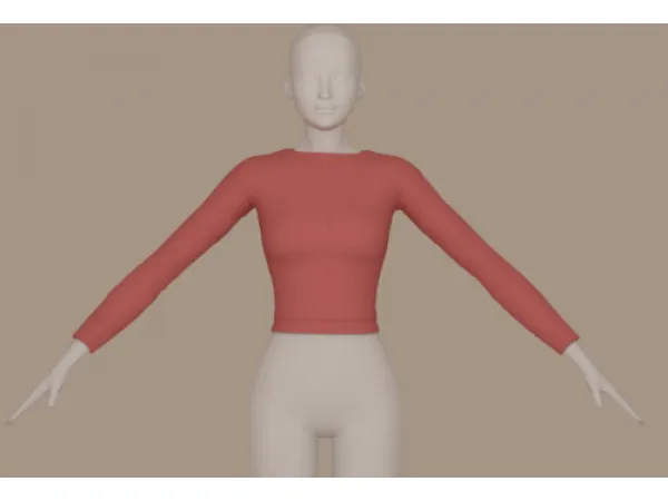 Maxis Match [Scarlett Bulckowisk] Simple Long Shirt - The Sims 4 Custom Content