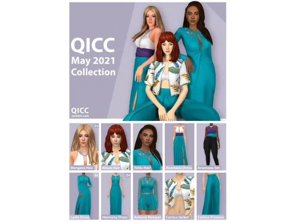 Maxis Match QICC May 2021 Collection by Quirky Introvert CC - The Sims 4 Custom Content