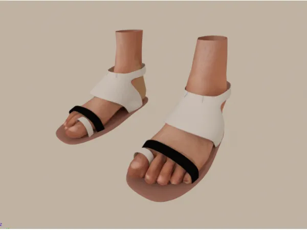 Alpha [Scarlett Bulckowisk] Beach and Party Sandals - The Sims 4 Custom Content