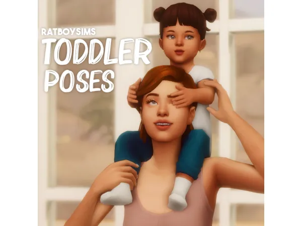 Maxis Match toddler poses by simsfinds - The Sims 4 Custom Content