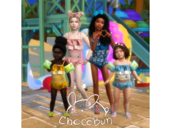 Alpha Chocobun Simtographies Agatha Swimsuit - The Sims 4 Custom Content