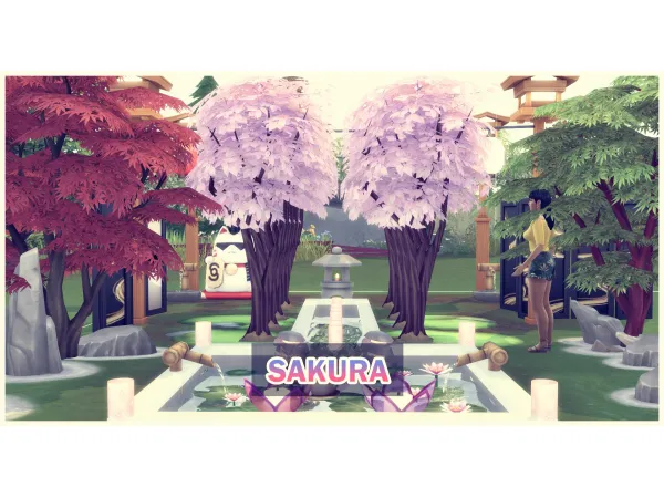 Maxis Match SAKURA CHERRY BLOSSOM - The Sims 4 Custom Content