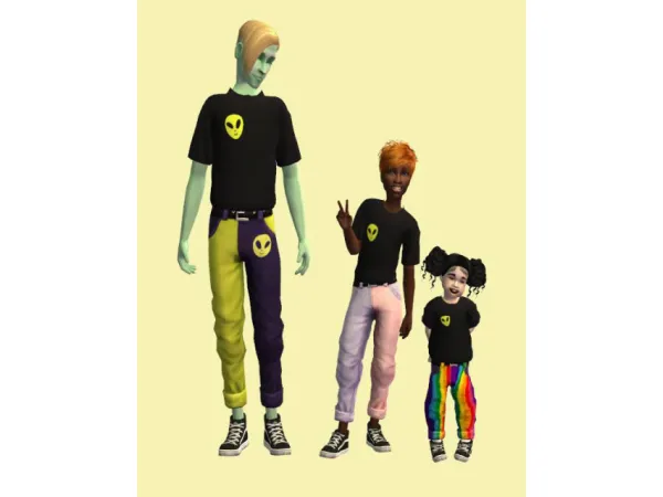 4t2 AM Rainbow Collection sims by vulrien - The Sims 2 Custom Content