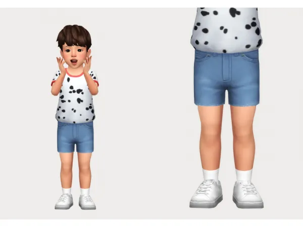 Maxis Match denim shorts by casteru - The Sims 4 Custom Content