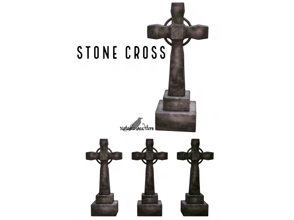 Maxis Match Stone cross Auditore by Natalia - The Sims 4 Custom Content