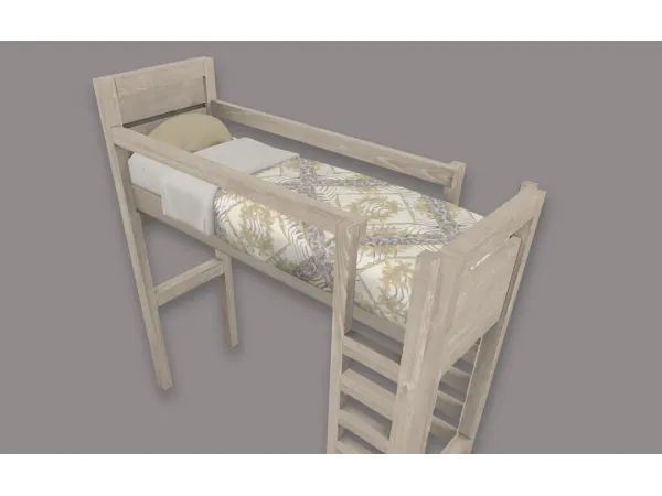 Maxis Match RH Designer Bunk Beds by SimPlistic - The Sims 4 Custom Content