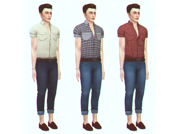 Maxis Match Dreamfall Chapters Magnus outfit by satterlly - The Sims 4 Custom Content