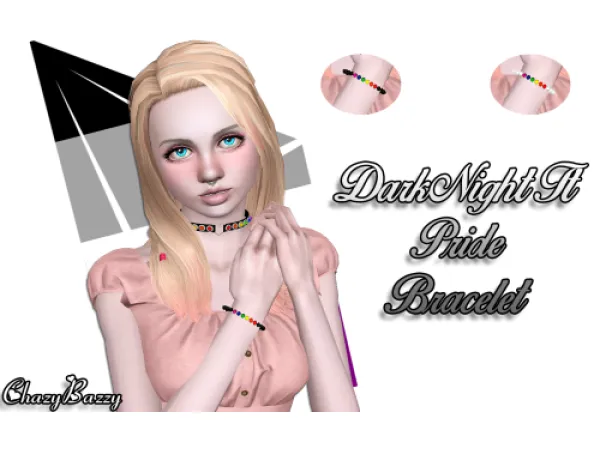 DarkNighTt Pride Bracelet - The Sims 3 Custom Content