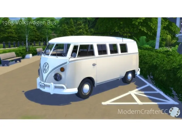 Mix 1965 Volkswagen Bus - The Sims 4 Custom Content