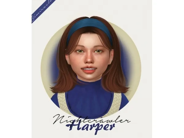 Alpha Nightcrawler Harper Kids Version - The Sims 4 Custom Content