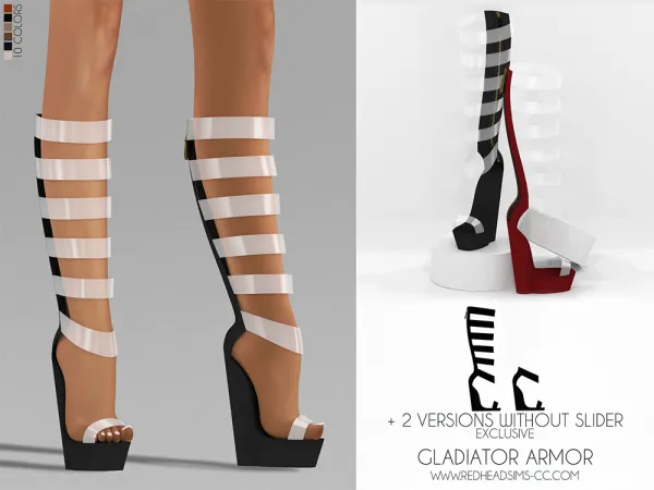 Alpha GLADIATOR ARMOR EXCLUSIVE DESIGNER 3 VERSIONS - The Sims 4 Custom Content