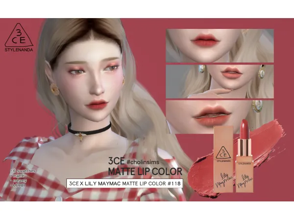 Alpha 初秋 3CE lilymaymac by cholinsims - The Sims 4 Custom Content