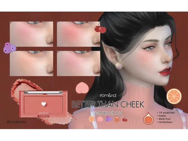 Alpha romnd 的better than cheek 腮紅 - The Sims 4 Custom Content