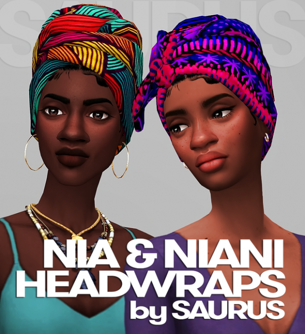 Maxis Match Nia Niani Headwraps by simsfinds - The Sims 4 Custom Content